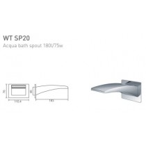 ECT Acqua Bath Spout 180l/75w